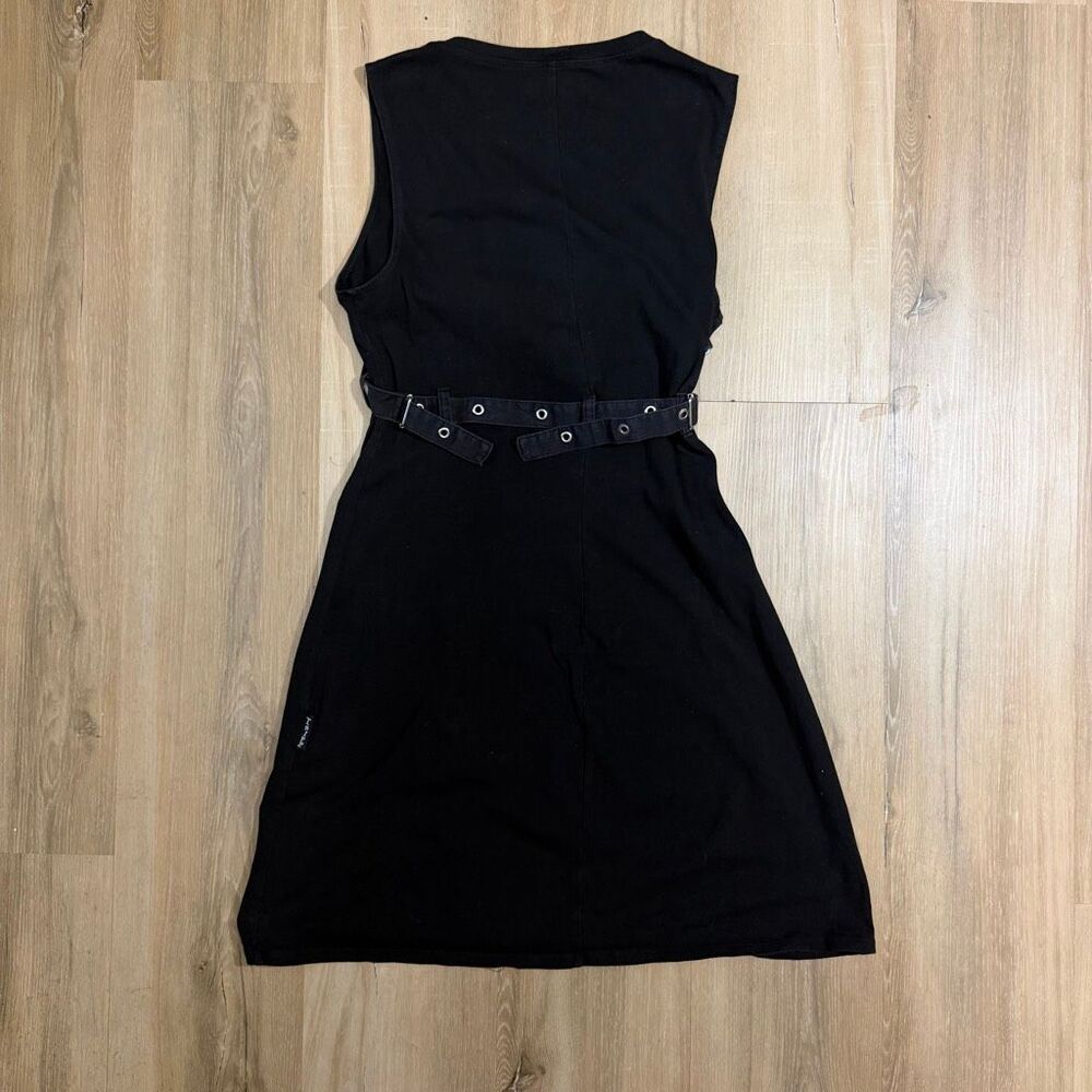 Tripp NYC Black Sleeveless Studded Mini Dress Sz M Y2K Mall Goth Alt Punk Dark - Picture 4 of 7